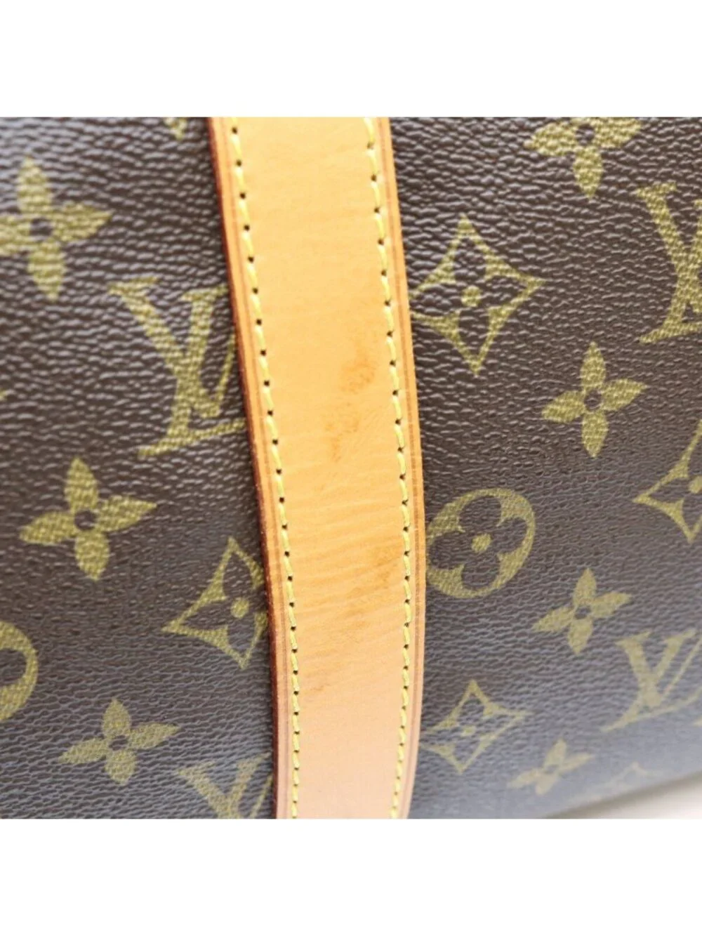 Louis Vuitton Brown Monogram Keepall 45 Boston Bag